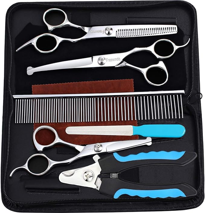 Hundeschere Fellschere Set